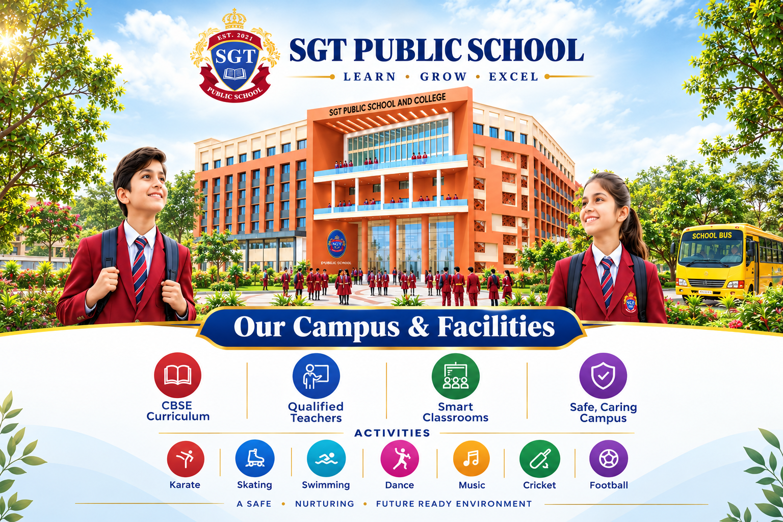 SGT Public School Our Campus & Facilities
